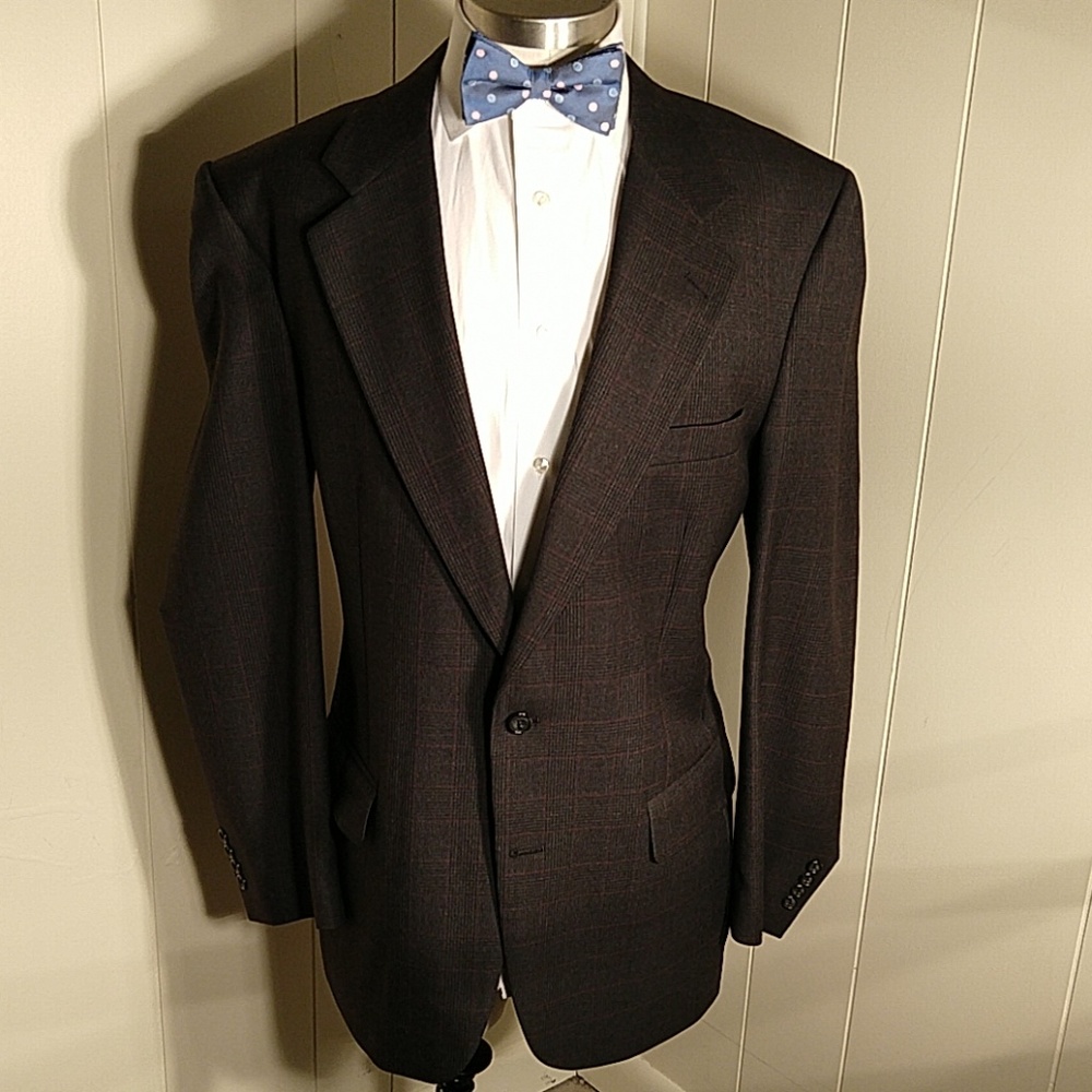 Burberry Charcoal & Red Windowpane 🏆HP